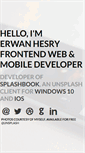 Mobile Screenshot of erwanhesry.com